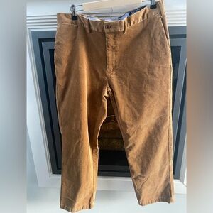 Men's  Polo Ralph Lauren Classic Fix Tan Corduroy Pants- 38 X 30
